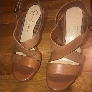 Womens Jessica Simpson 4” Wedge Sandler